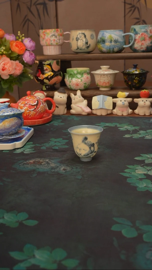 小雾垂露  小白兔闻香杯