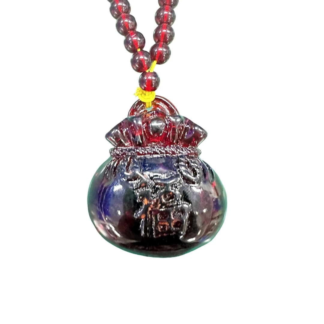 FL035轻奢钱袋血珀吊坠 多样性发其一