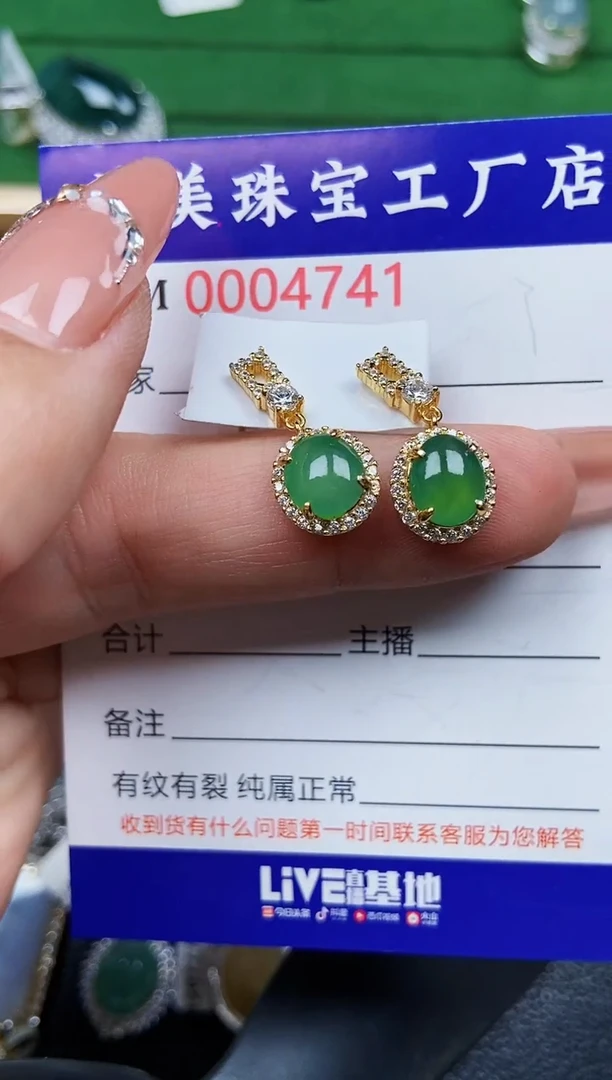 【闪购商品】翡翠颈饰银S925镶嵌4741