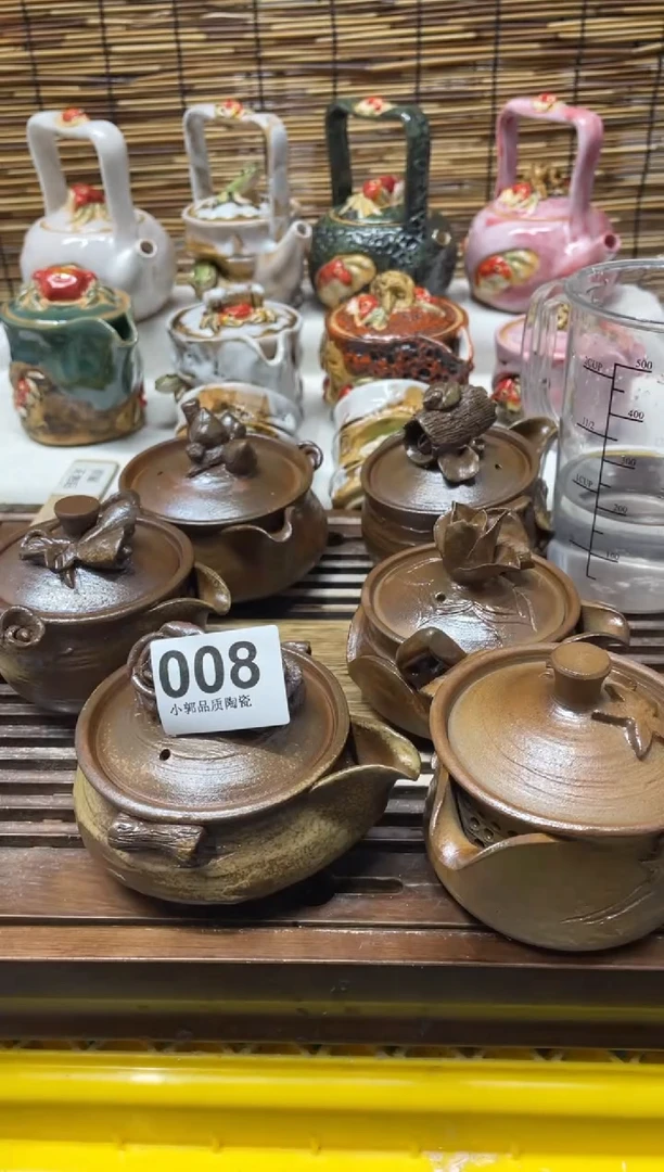 【闪购商品】杯008精美粗陶手工柴烧