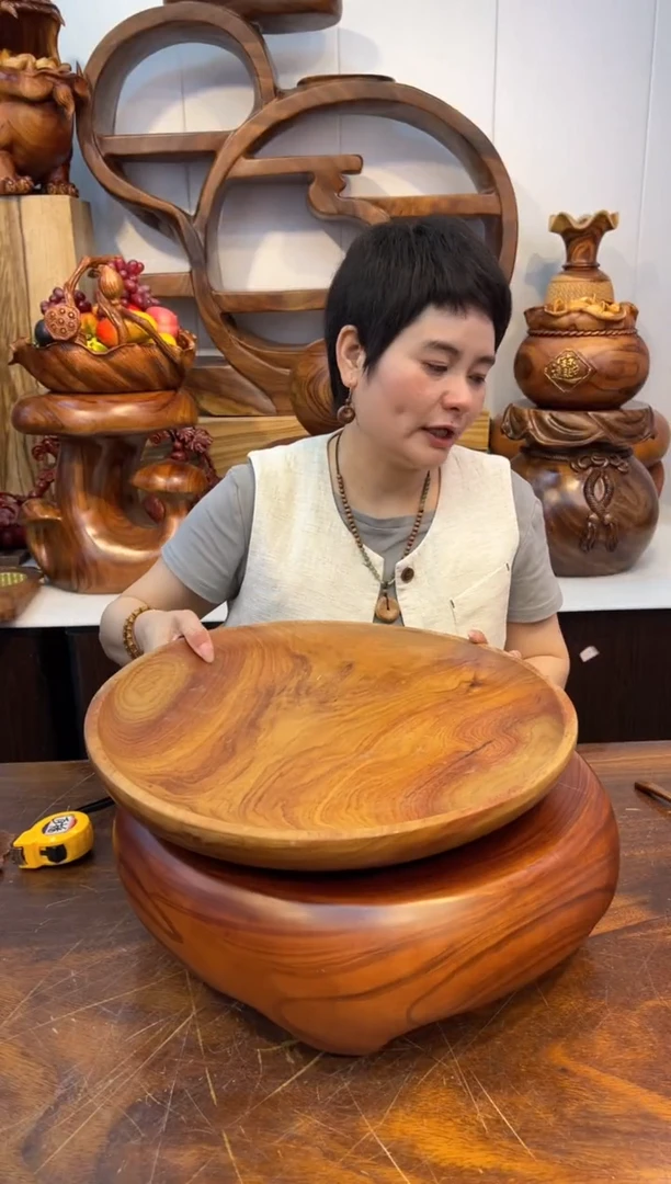 木实木创意大圆盘