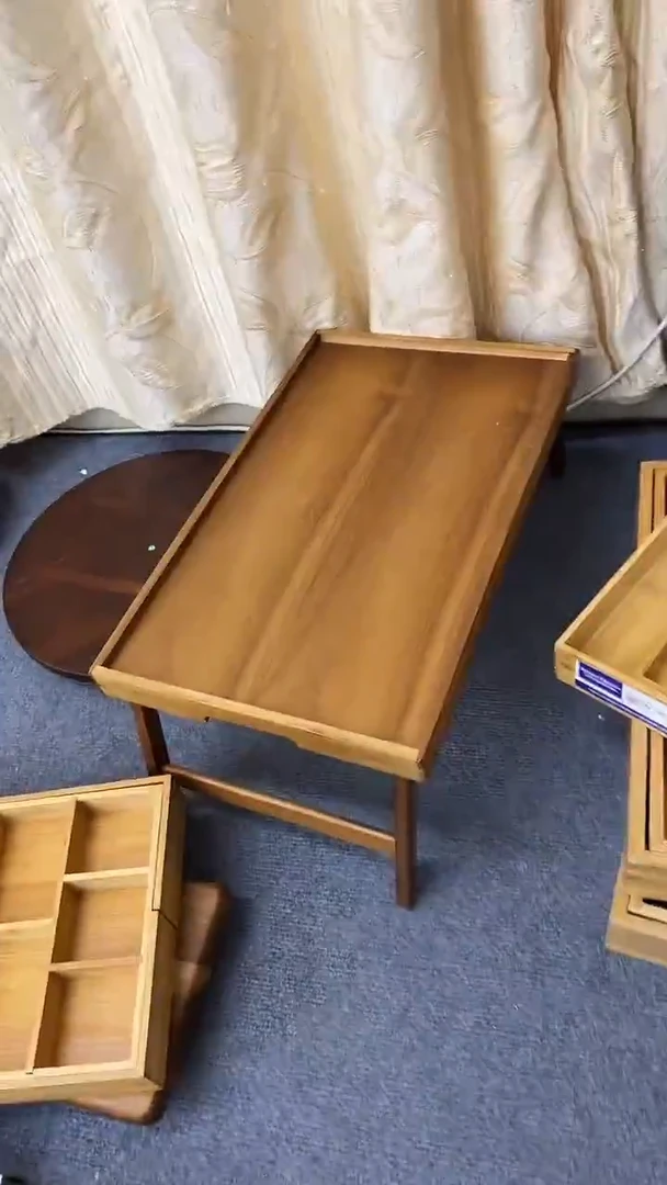 闪购木制品 收收纳方形小桌