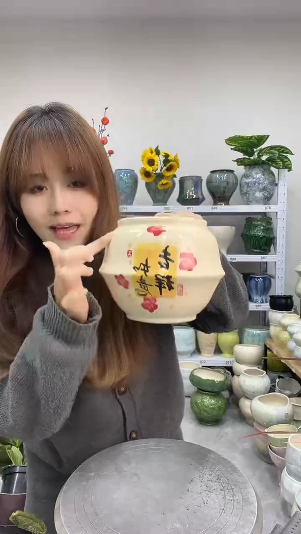 11.22陶瓷花盆直播链接高.    14  口12