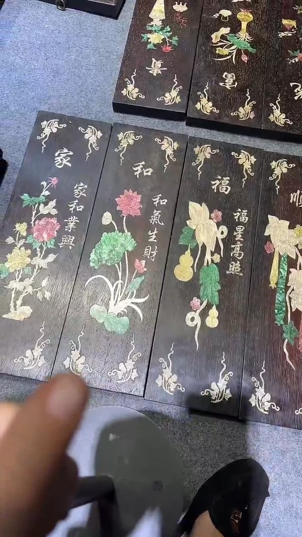 香榧木紫檀拆件雕刻板以直播间实物为准微瑕老物件