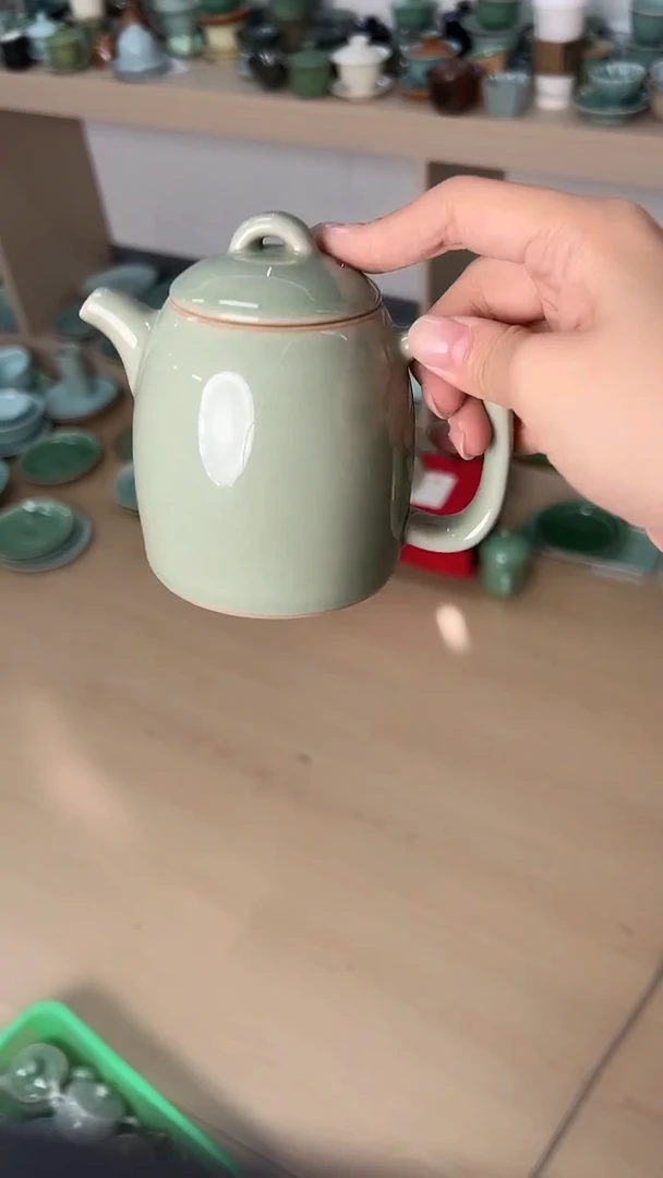 龙泉云间青瓷小米茶器
