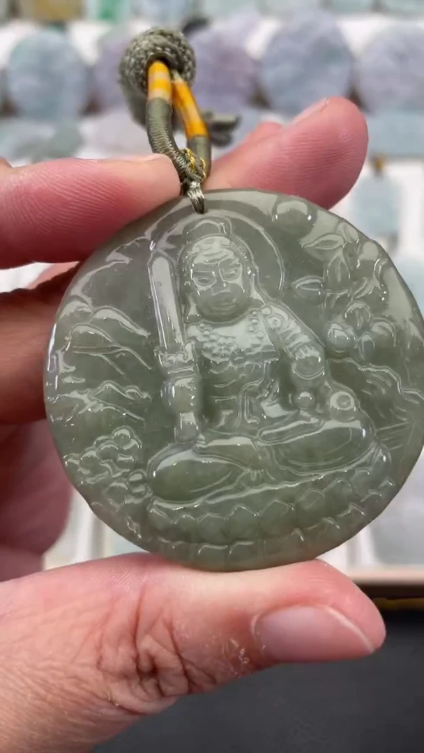 颈饰未镶嵌翡翠天然缅甸翡翠A货91