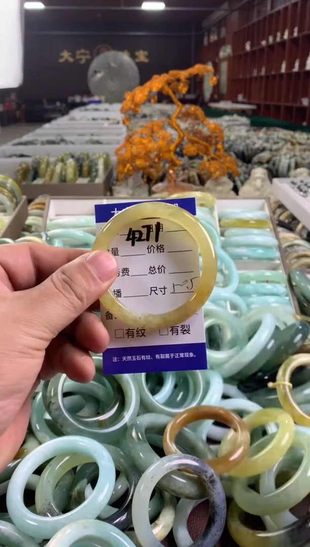 蛇纹石玉未镶嵌手镯4271