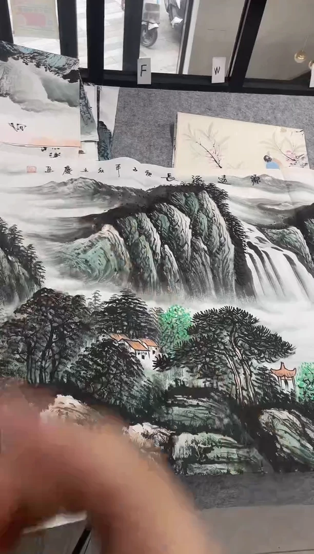 国画专属福利补贴-源远流长带证书四尺整张