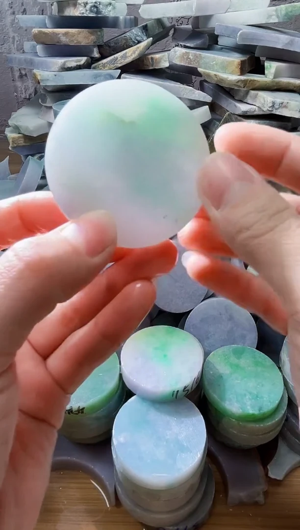 裸石翡翠天然翡翠A货玉 南 371