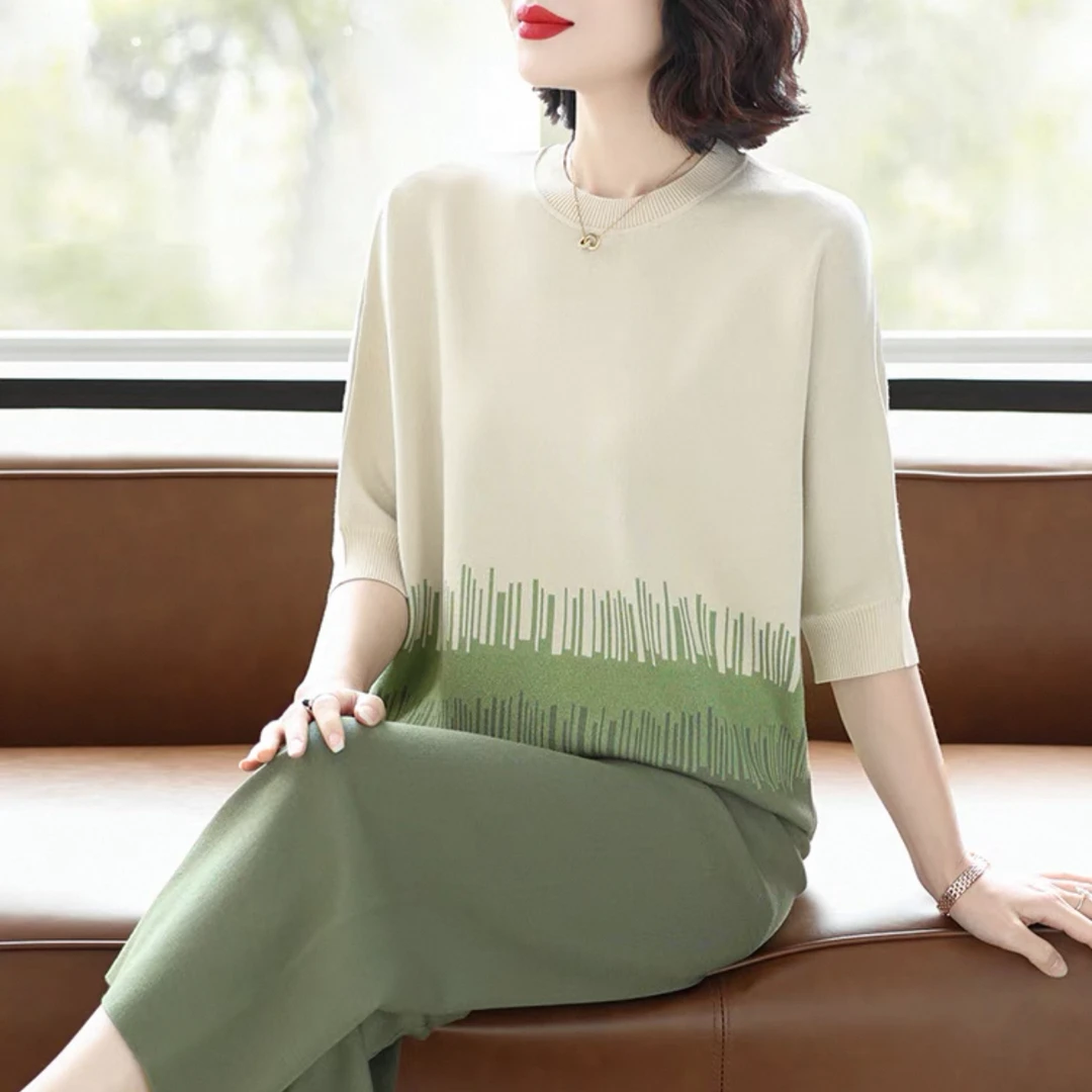 2025夏季新款时尚宽松休闲大码连衣裙气质套装