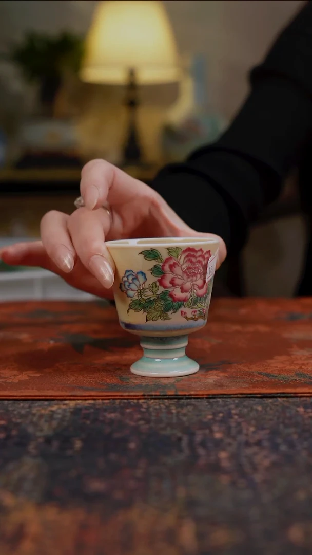 杯景德镇陶瓷杯碗柴烧多人