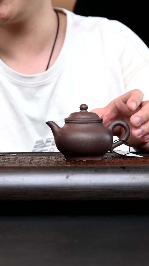 茶杯紫砂2614 静思 天青170cc