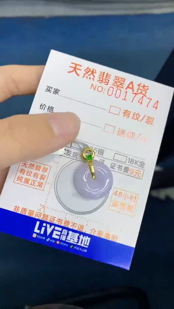 翡翠未镶嵌颈饰             8