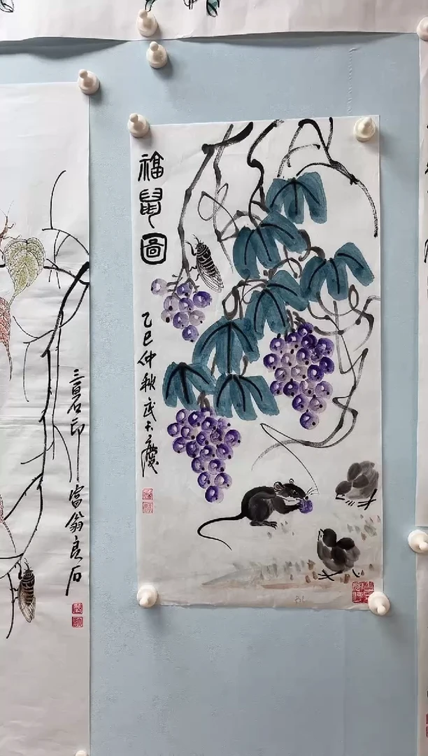 国画武天庆【福鼠图】