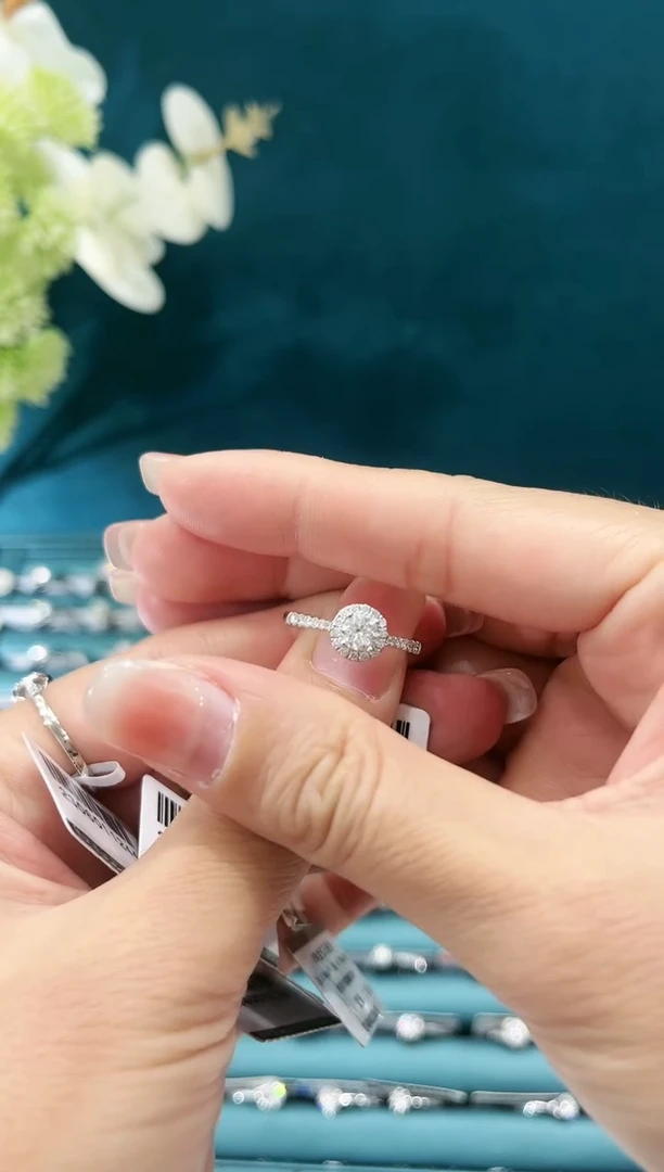 【闪购商品】钻石戒托18K金镶嵌摩天轮40+20分