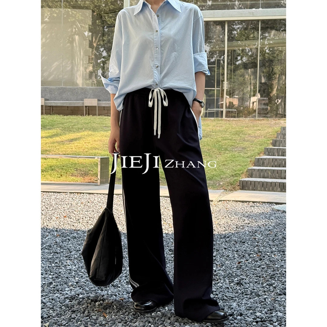 满目ManMu【张琪专属】秋季时尚显瘦舒适百搭裤子350190