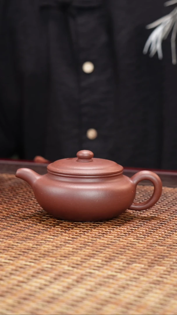 茶壶紫砂汀禾紫砂扁腹