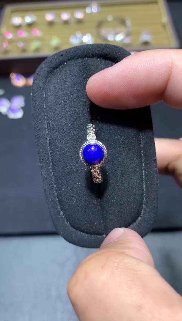 未镶嵌青金石戒指P82【多样性发其一】