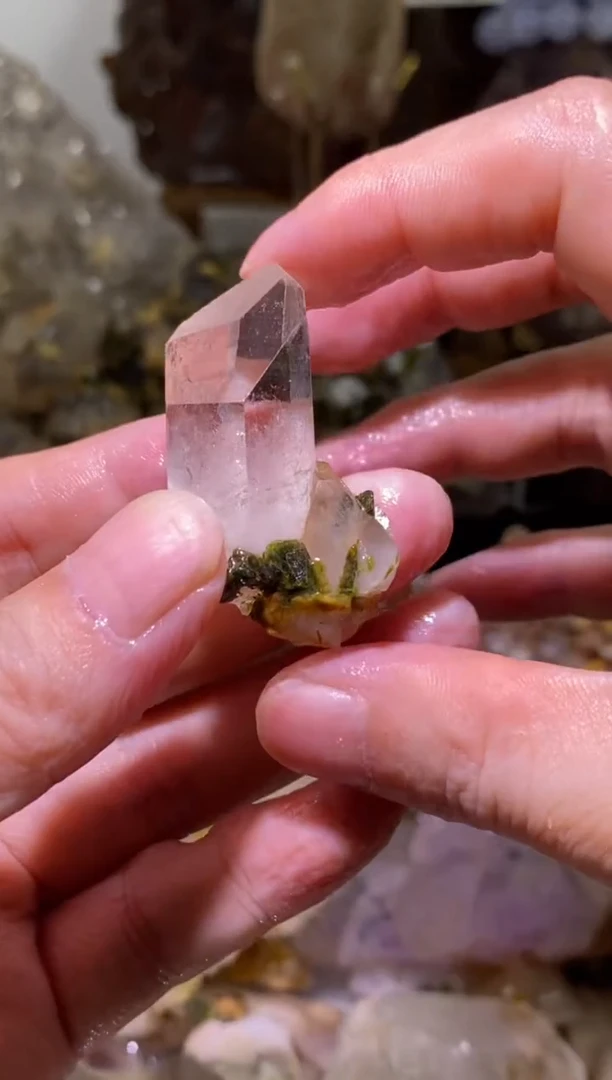 未镶嵌珠宝半成品水晶87号高透四川超七花园水晶