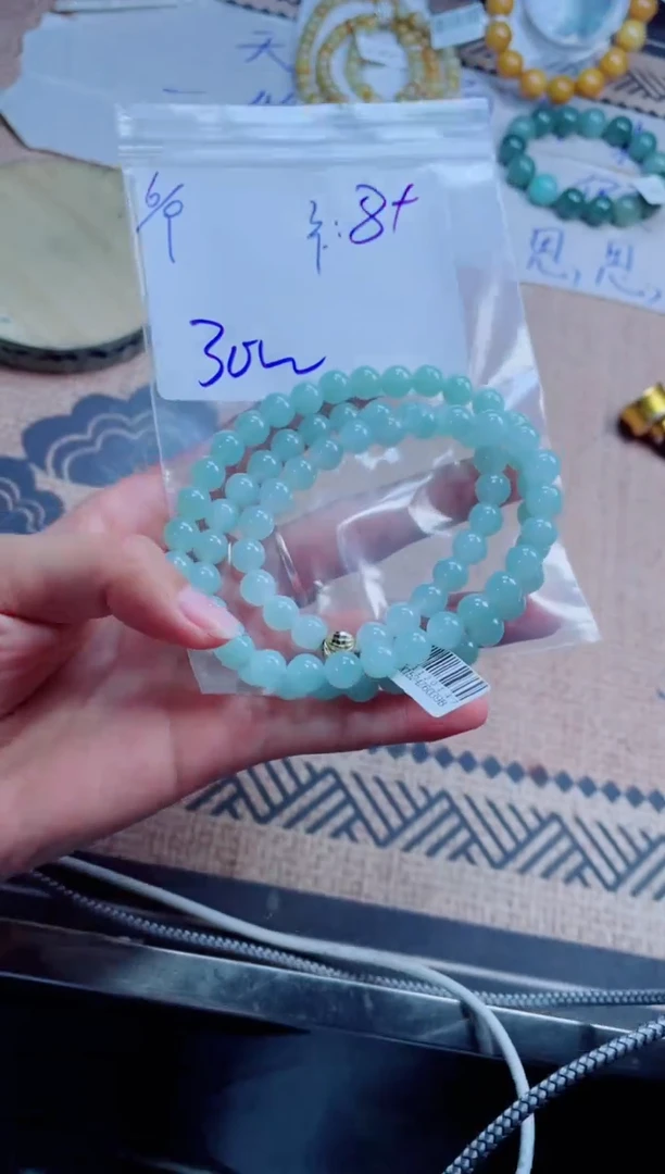 定制翡翠未镶嵌珠串多样性发货