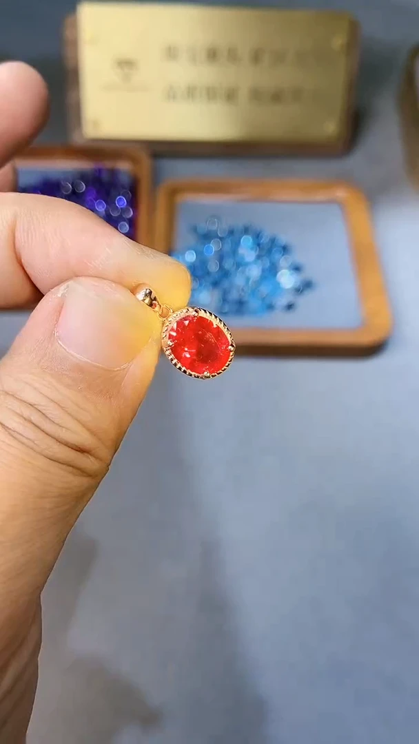 【闪购商品】红宝石颈饰银S925镶嵌354