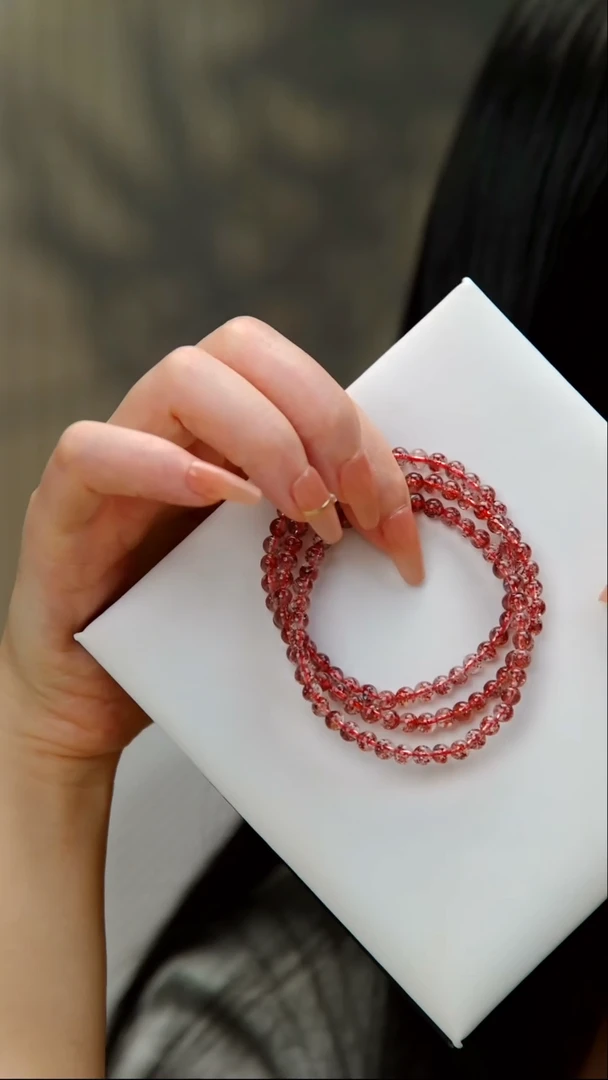 未镶嵌手串水晶超七设计款手串  多样性发一