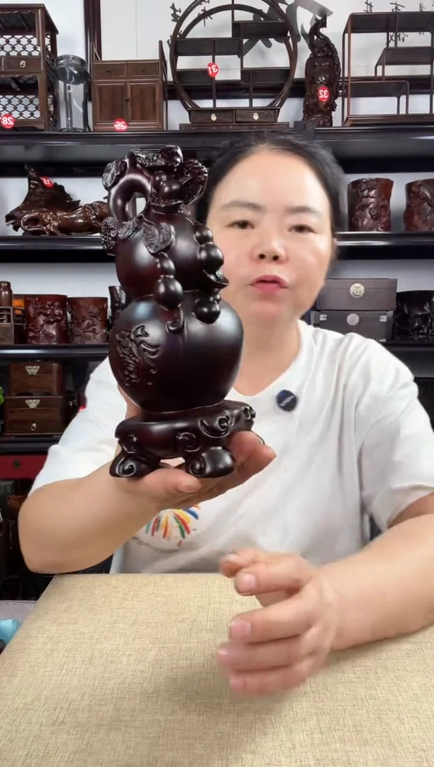 木葫芦摆件老李红木工艺品