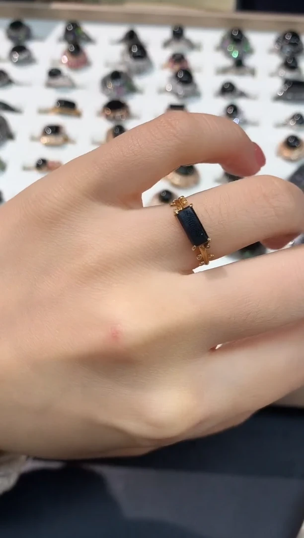 18K金镶嵌戒指翡翠戒指|980