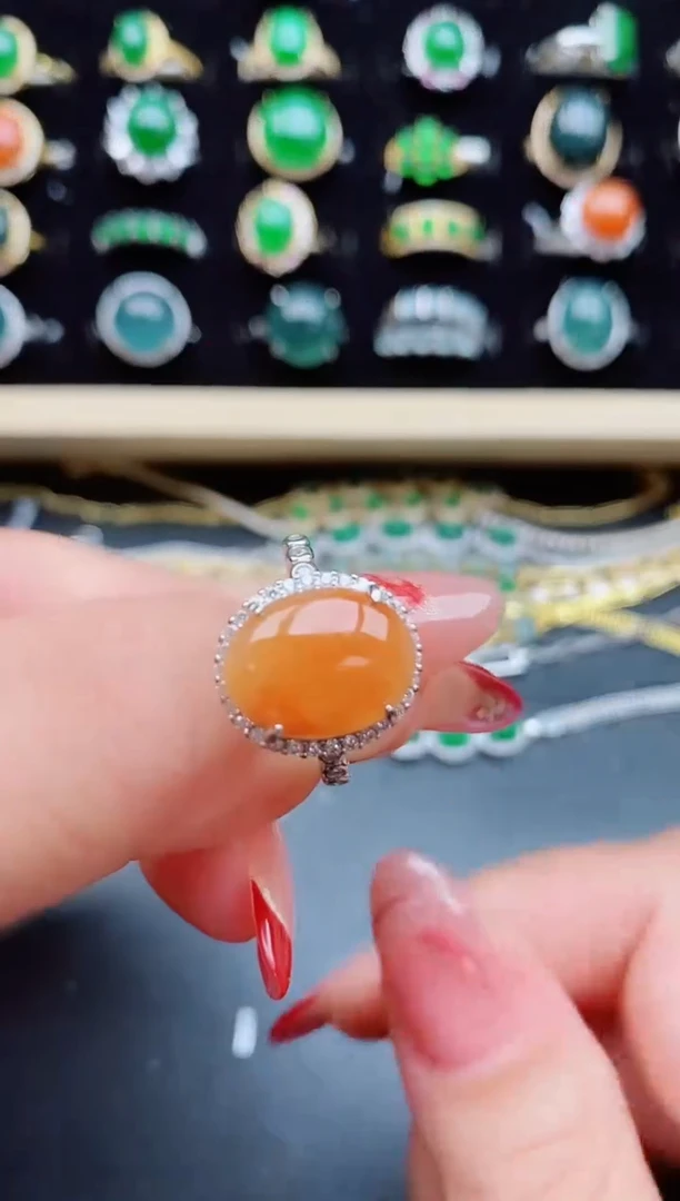 【闪购商品】翡翠戒指银S925镶嵌321321