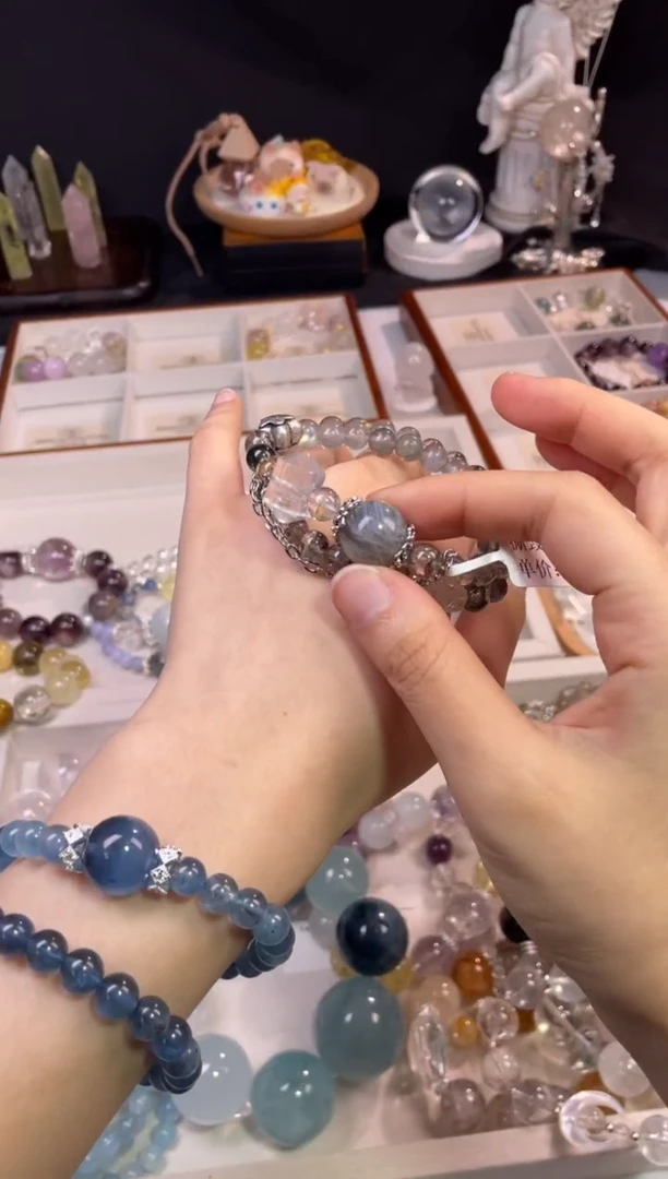 未镶嵌手串水晶860多样性发货