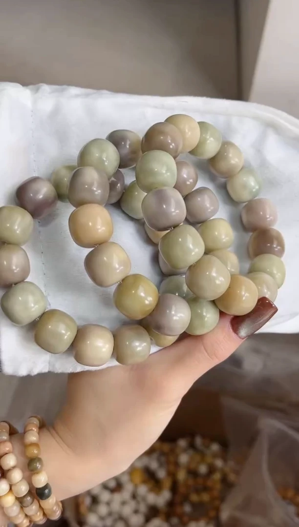 手串菩提根/象牙果a98玉化桶珠16*17mm手串