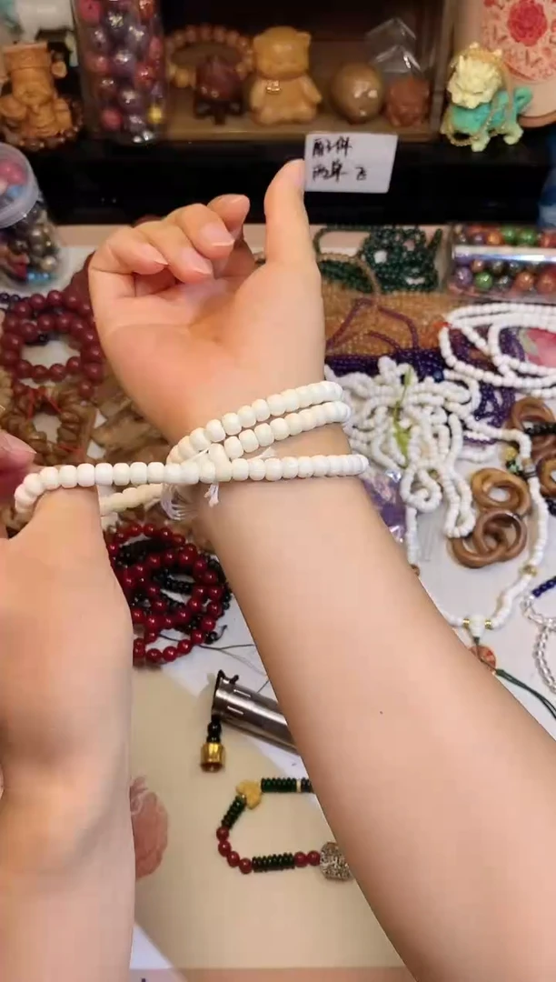 非洲檀香手串/手链驼骨小老型珠8*6