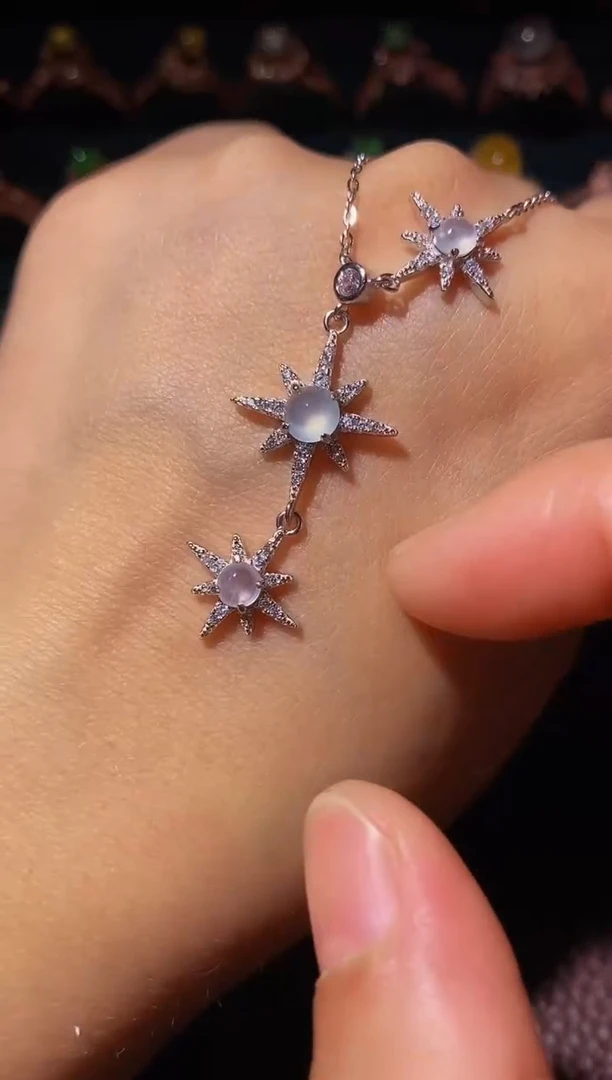 翡翠戒指银S925镶嵌................