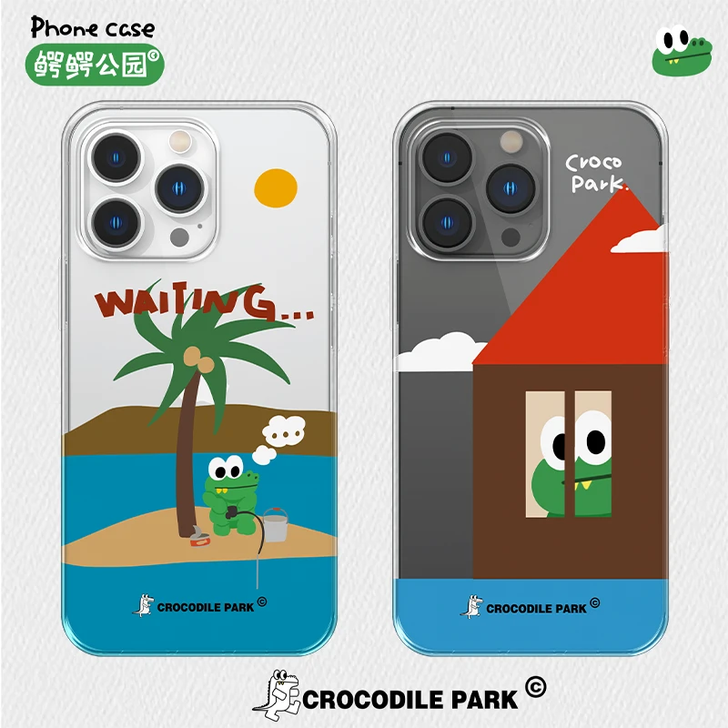 鳄鳄公园主理人合作 - 小岛红房-适用苹果iPhone14-16系列手机壳