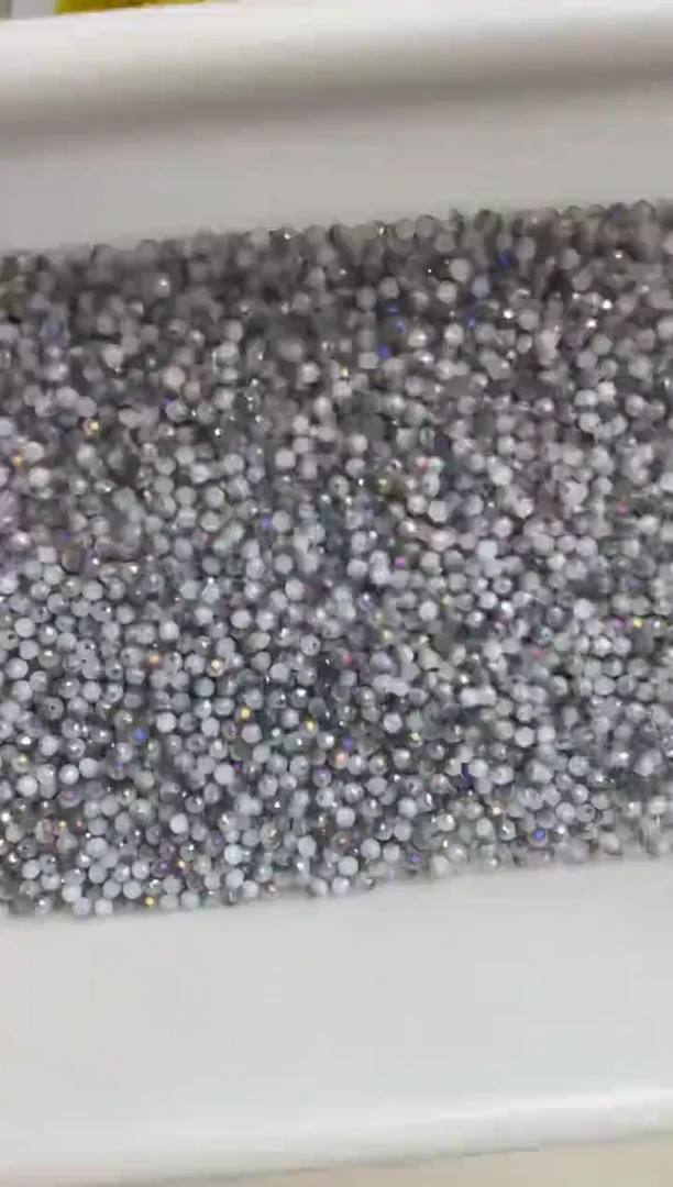 玻璃08213卡4水晶500颗半镀雾霾蓝
