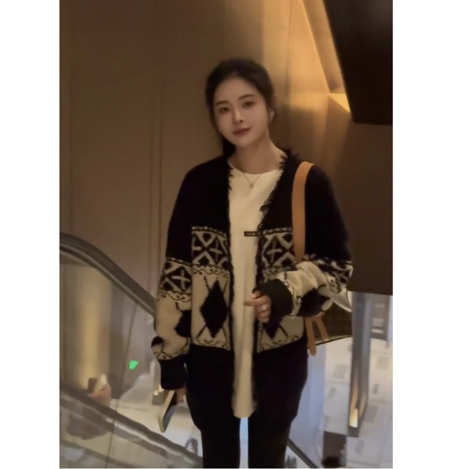 宿慕SUMU 女士毛衣外套 9-24 秋冬新款时尚百搭针织衫G1202P