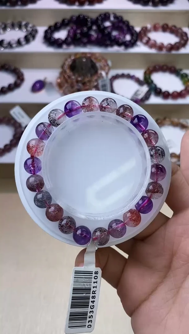 【闪购商品】水晶手链未镶嵌黑加仑超七单圈8m+