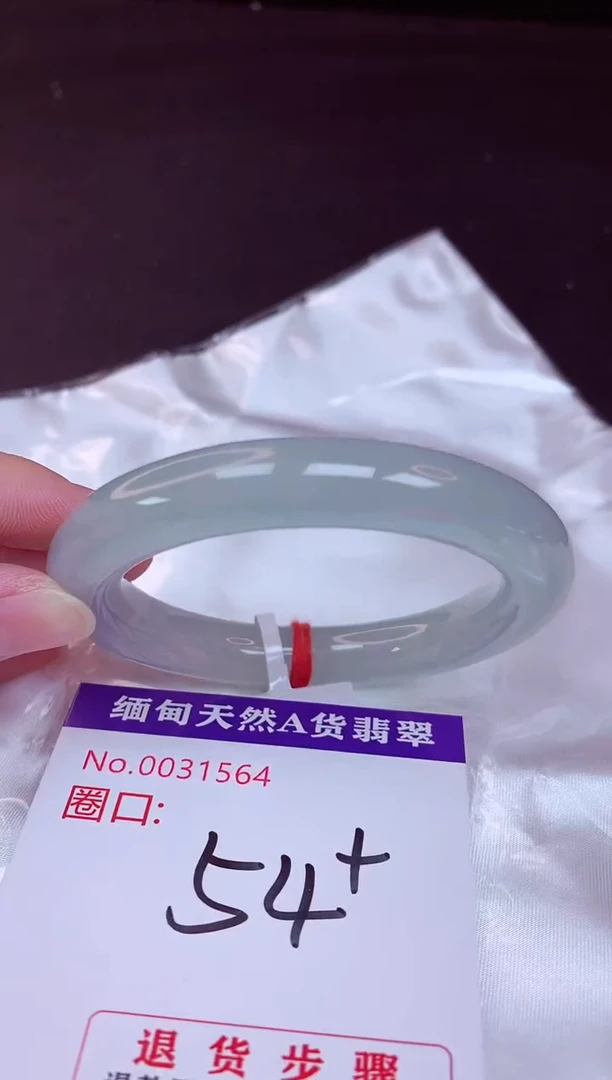 未镶嵌手镯翡翠54（48小时鉴赏期 ）