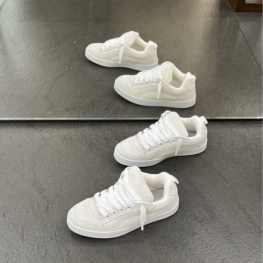 圆头小众百搭滑板鞋复古男女潮款面包鞋舒适丑萌运动新款休闲鞋子