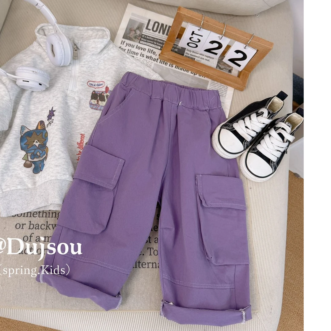 【新疆包邮】春季新款纯色工装裤T202