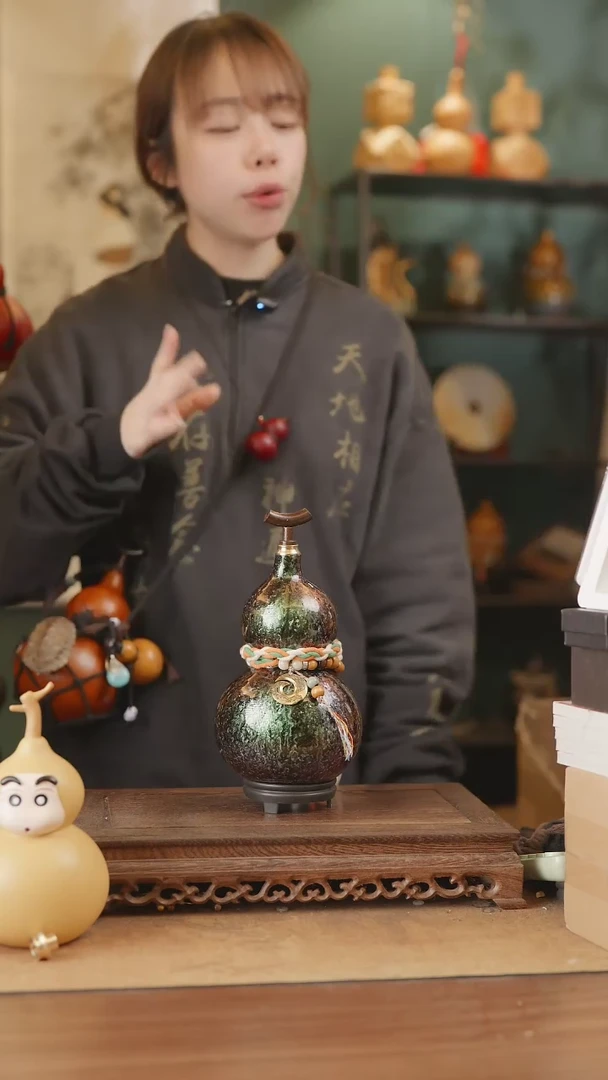 【闪购商品】303号精品天然大漆工艺防渗内胆酒葫芦~