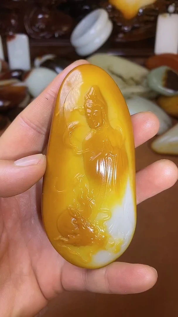 未镶嵌和田玉把件張*程和田玉