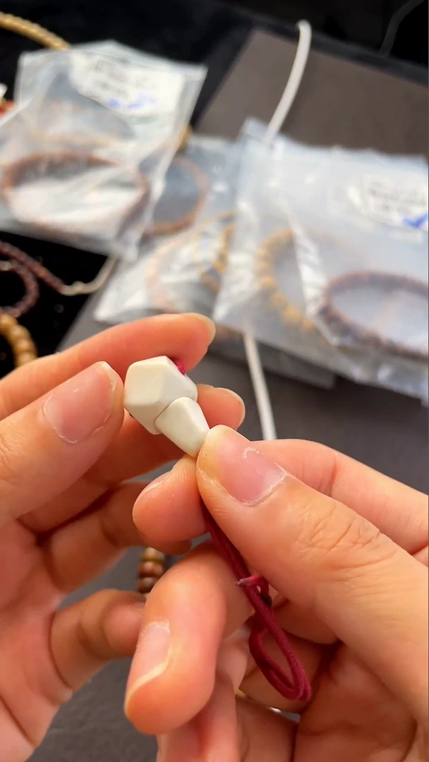 星月菩提把件鹿角雕刻三通107