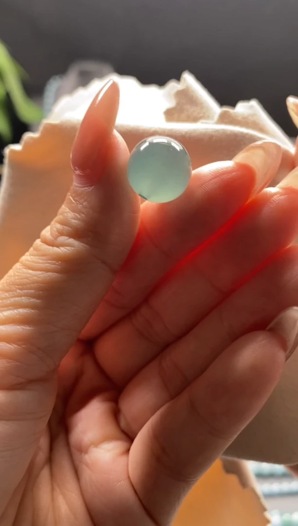 未镶嵌手链翡翠散珠卡12MM圆珠