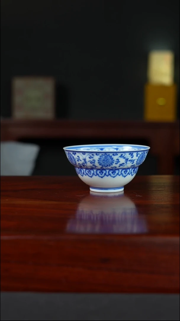 祖传窑  真柴窑传承400年缠枝福禄杯