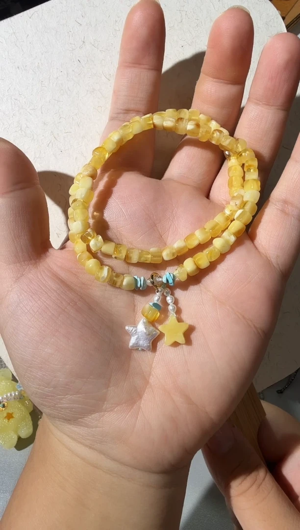 手链蜜蜡未镶嵌蜜蜡方糖手链