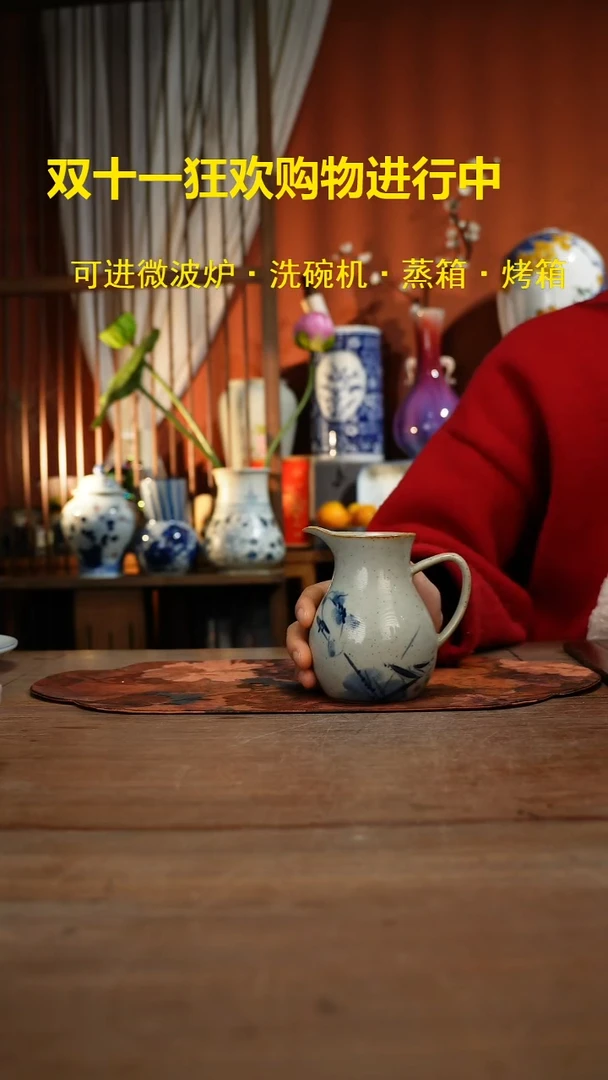 现代高温釉下彩手绘陶瓷餐具