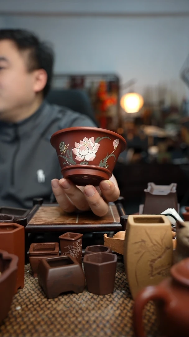 紫砂花盆長木軒精品紫砂