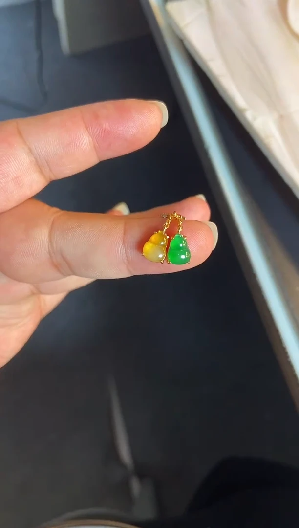 吊坠(不含链)银S925镶嵌翡翠1