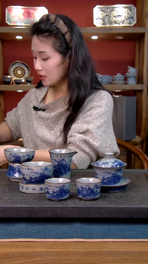 简装家用款7件套 老陶泥开片纹陶瓷茶具